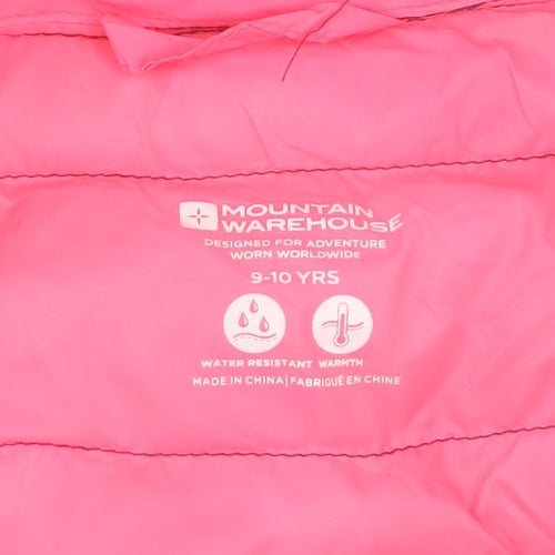 Mountain Warehouse Girls Purple Puffer Jacket 9-10 Years