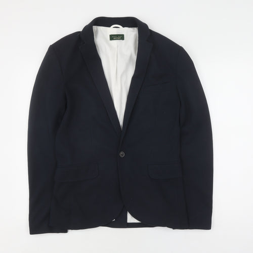 Zara Men's Navy Blazer, Sport Coat M