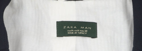 Zara Men's Navy Blazer, Sport Coat M
