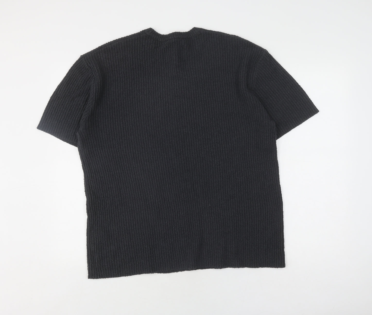 Jack Wills Men's Black Crew Neck Knit Top L