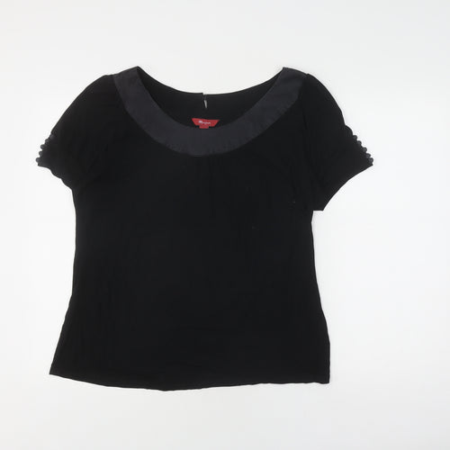 Monsoon Women's Black 18 Basic Blouse