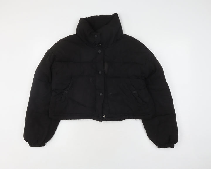 Pull & Bear Women's Black XS Puffer Jacket