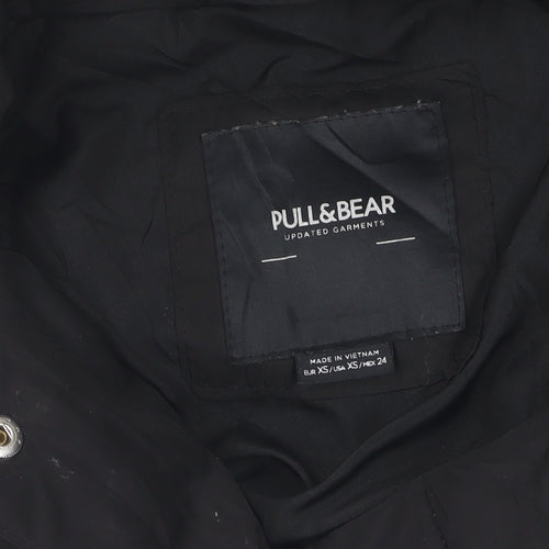 Pull & Bear Women's Black XS Puffer Jacket