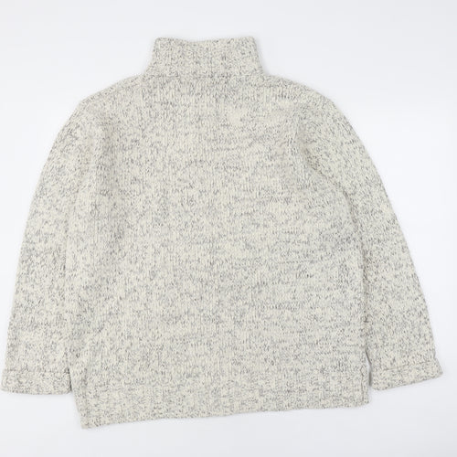 Marks and Spencer Men's XL Grey Cable-Knit Full Zip Jumper