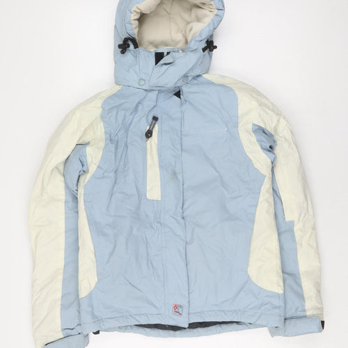 Longboard Women's Blue Ski Jacket with Hood, Size S
