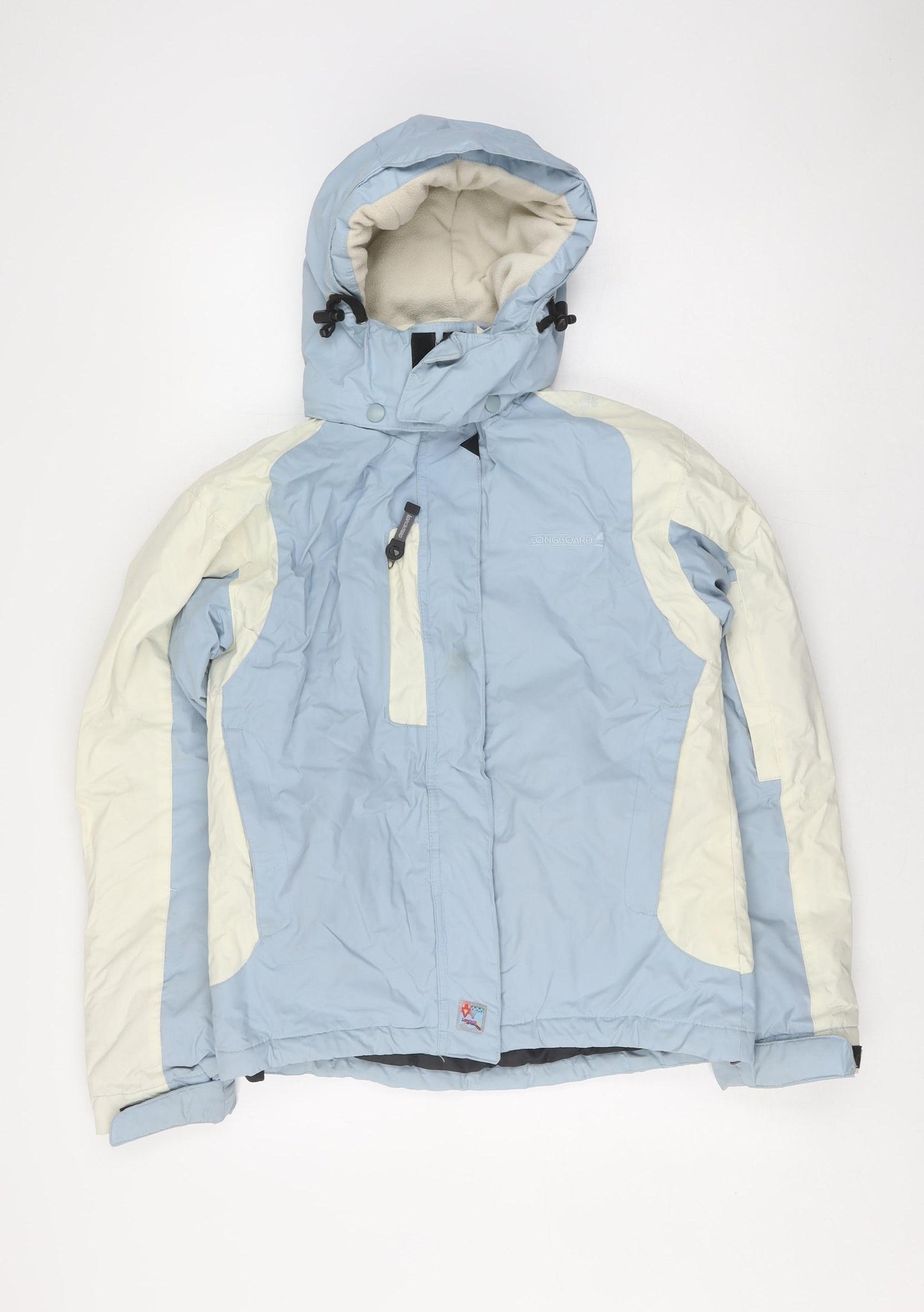Longboard Women's Blue Ski Jacket with Hood, Size S