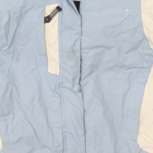 Longboard Women's Blue Ski Jacket with Hood, Size S