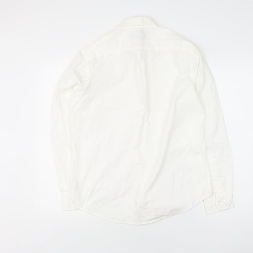 Gap Men's White Classic Fit Cotton Shirt, Size S