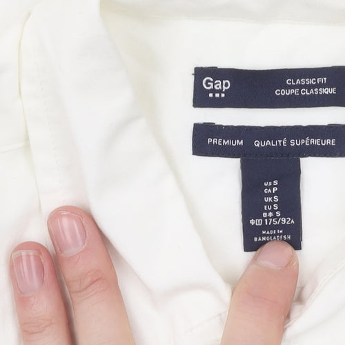 Gap Men's White Classic Fit Cotton Shirt, Size S