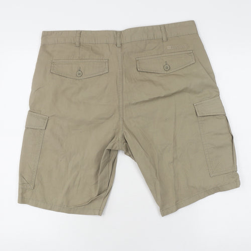 Mountain Warehouse Men's Beige Cargo Shorts Pockets Size 34