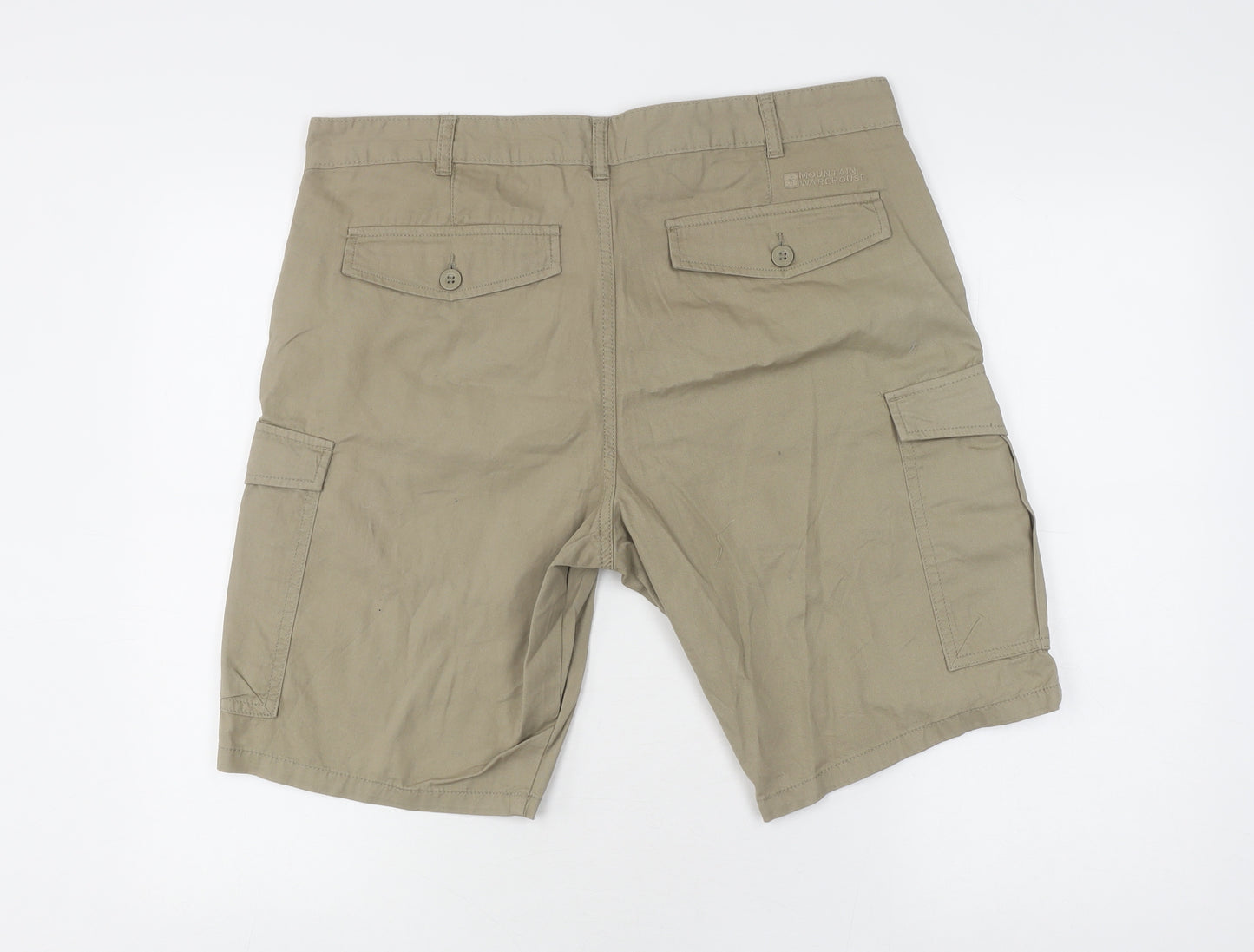 Mountain Warehouse Men's Beige Cargo Shorts Pockets Size 34