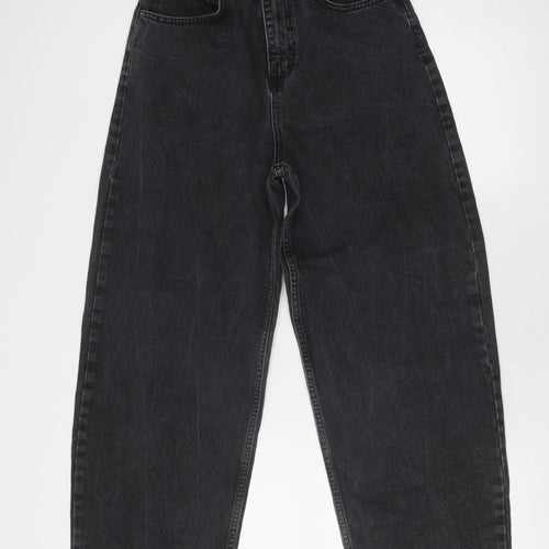 Topshop Women's Black Baggy Jeans Size 10 Relaxed Fit