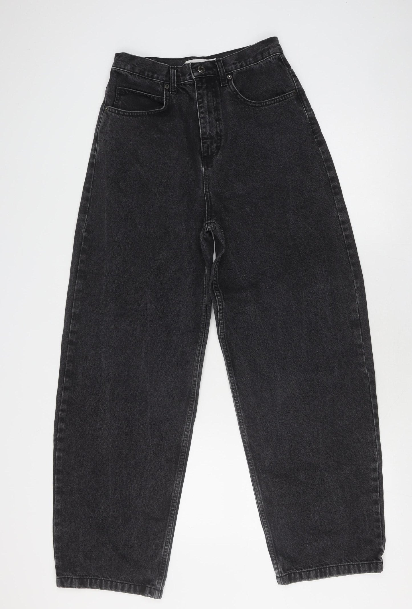 Topshop Women's Black Baggy Jeans Size 10 Relaxed Fit