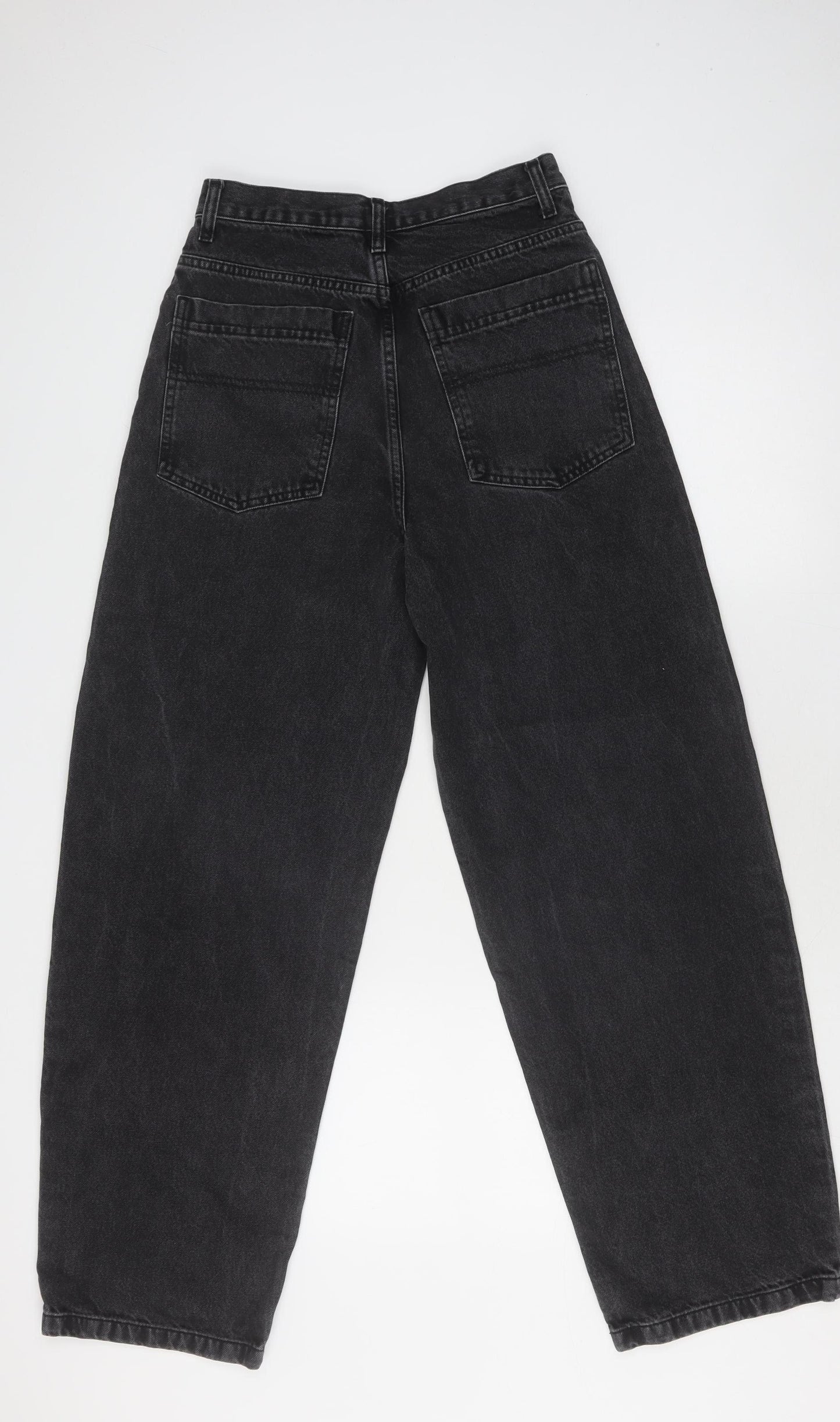 Topshop Women's Black Baggy Jeans Size 10 Relaxed Fit