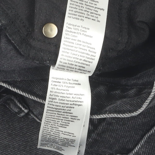 Topshop Women's Black Baggy Jeans Size 10 Relaxed Fit