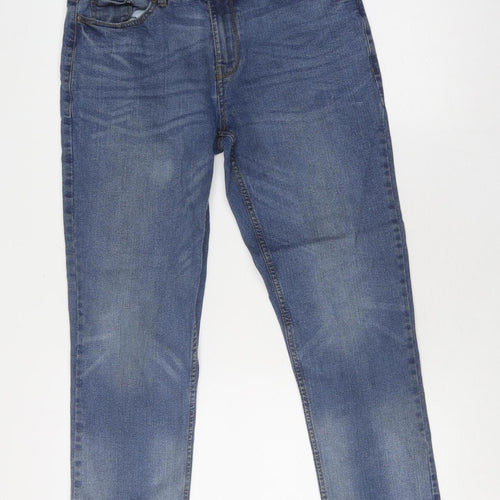 Denim 365 Women's Blue Straight Jeans - Size 32, Medium Wash