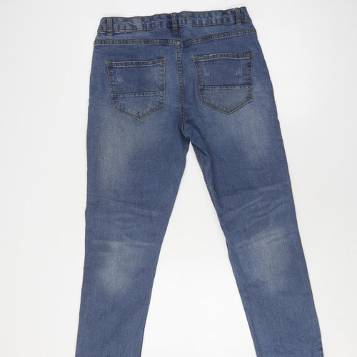 Denim 365 Women's Blue Straight Jeans - Size 32, Medium Wash
