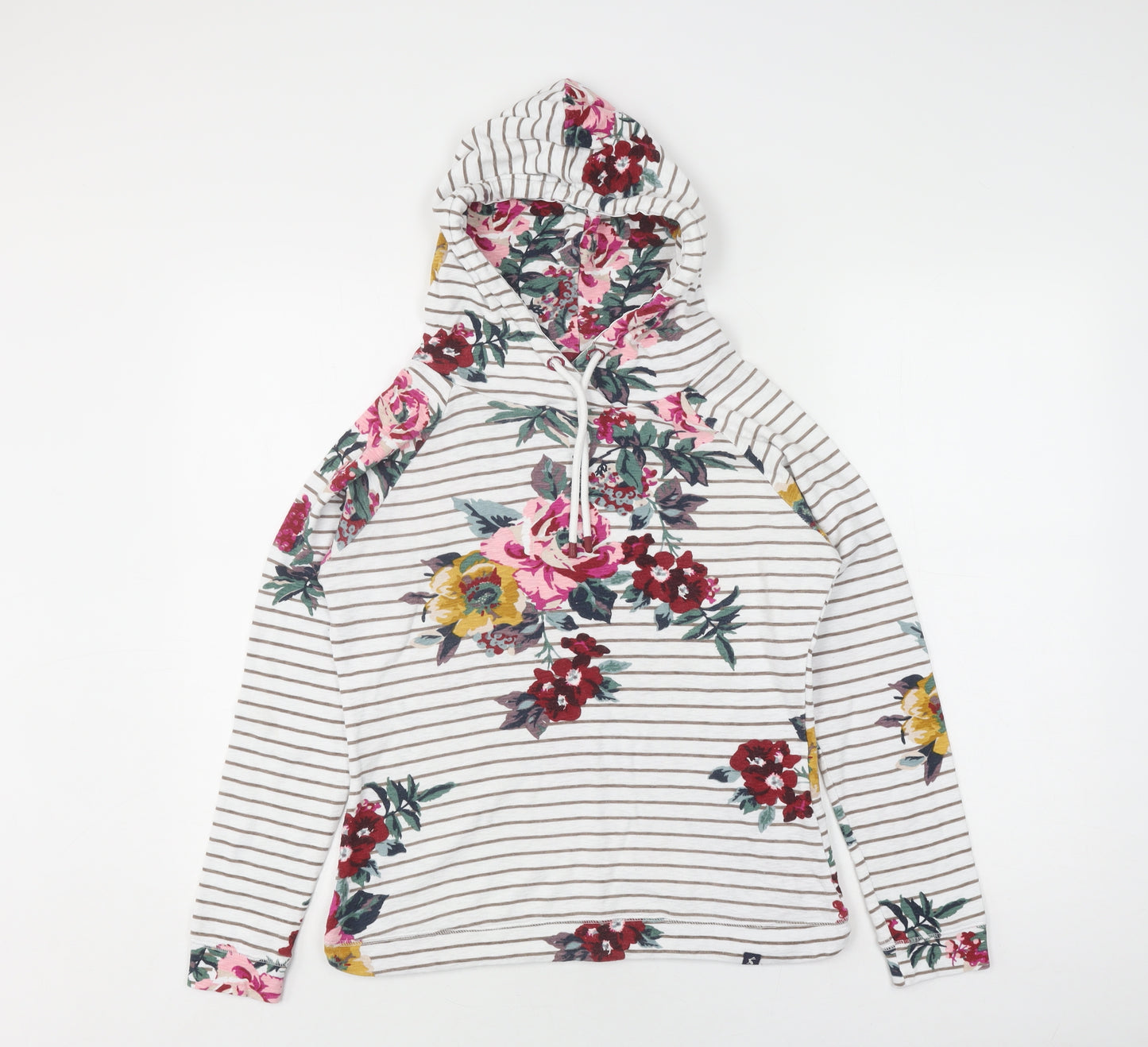 Joules Women's Multicoloured Floral Hoodie - Size 10