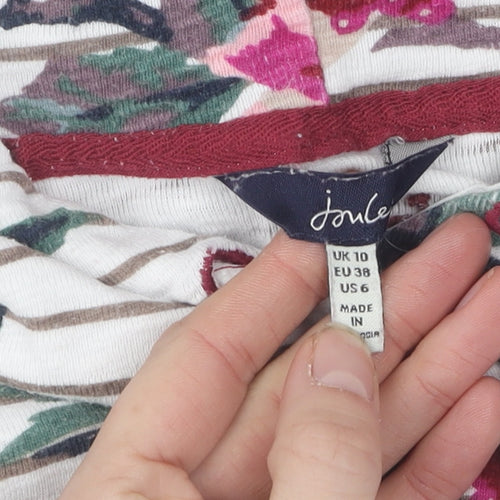 Joules Women's Multicoloured Floral Hoodie - Size 10