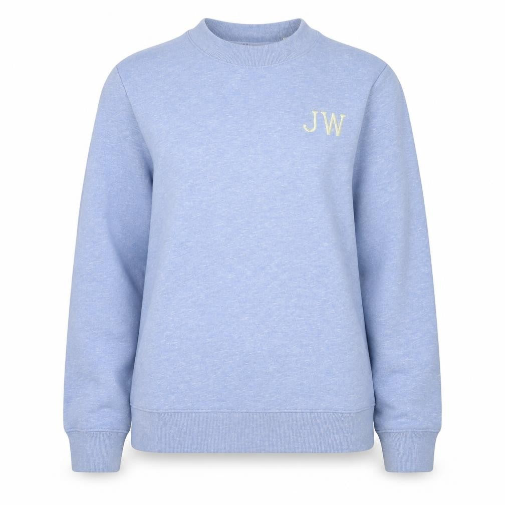 Front view of Jack Wills Women's Blue Pullover Sweatshirt M