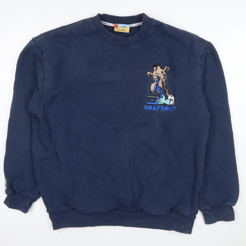 Graf & Wu Unisex Blue XL Pullover Sweatshirt