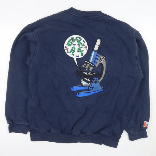 Graf & Wu Unisex Blue XL Pullover Sweatshirt
