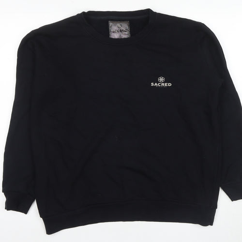 Sacred Official Unisex Black Pullover Sweatshirt M