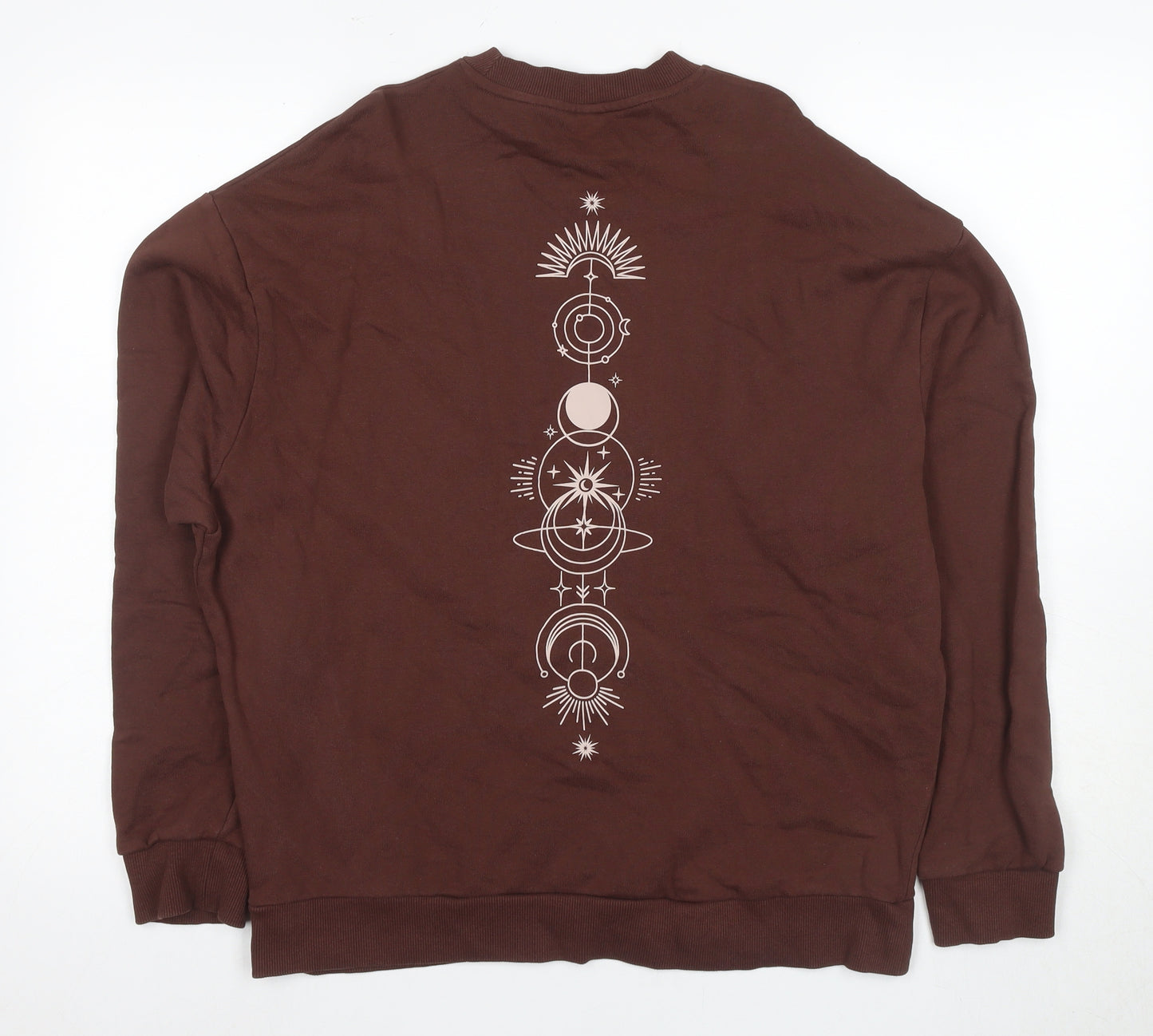 ASOS DESIGN Men's Brown Graphic Sweatshirt S
