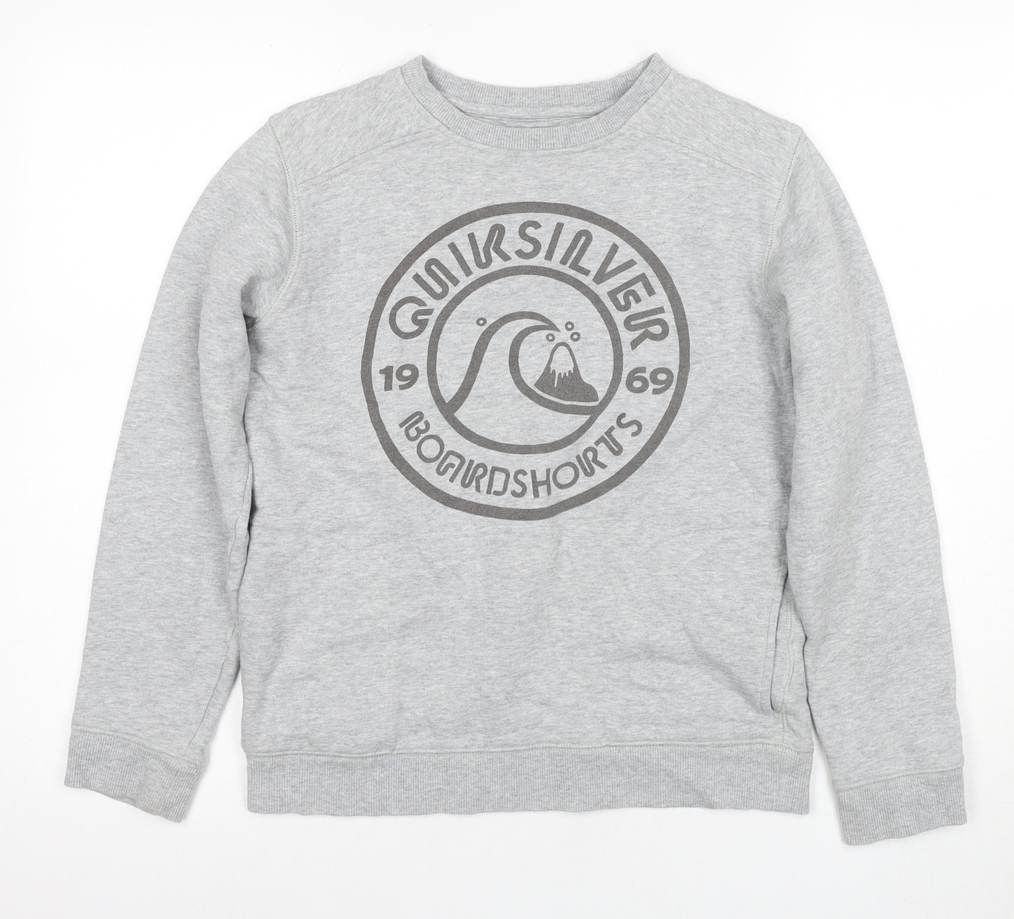 Quiksilver Boys' Grey Pullover Sweatshirt 10Y - Comfort & Style