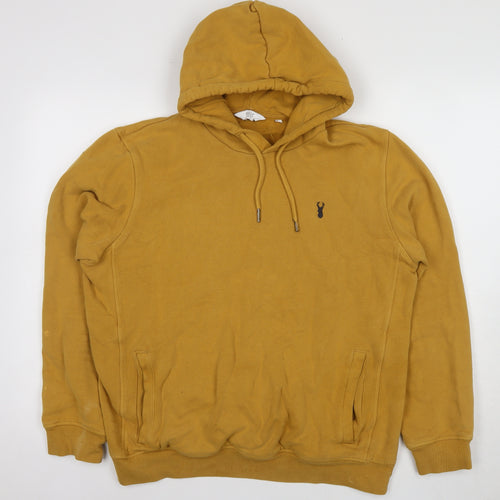 Next Men's Yellow Pullover Hoodie, Size L, Hooded