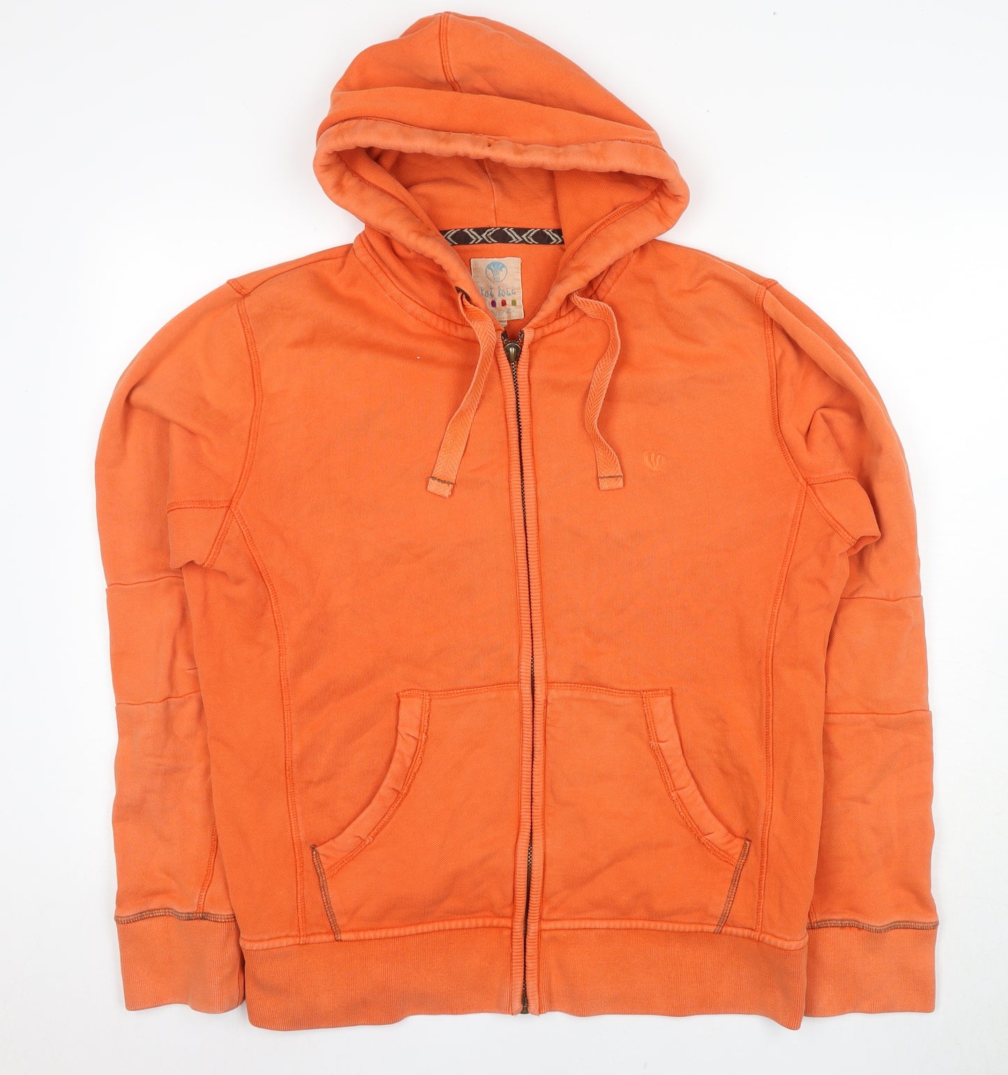 Fat Face Men's Orange Full Zip Hoodie M