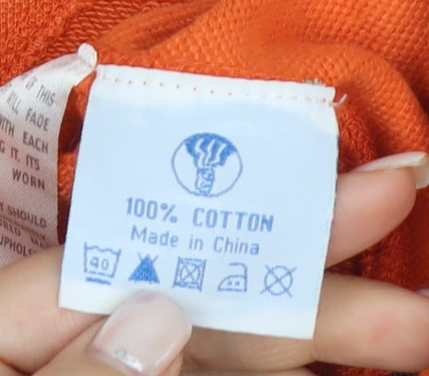 Fat Face Men's Orange Full Zip Hoodie M