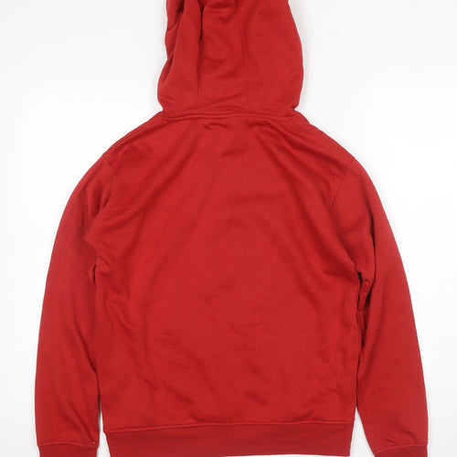 Disney Women's Red Pullover Hoodie 2XS Cotton Blend