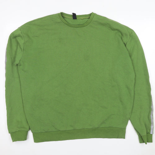 Factorie Men's Green Pullove Sweatshirt Medium