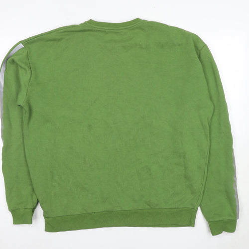 Factorie Men's Green Pullove Sweatshirt Medium