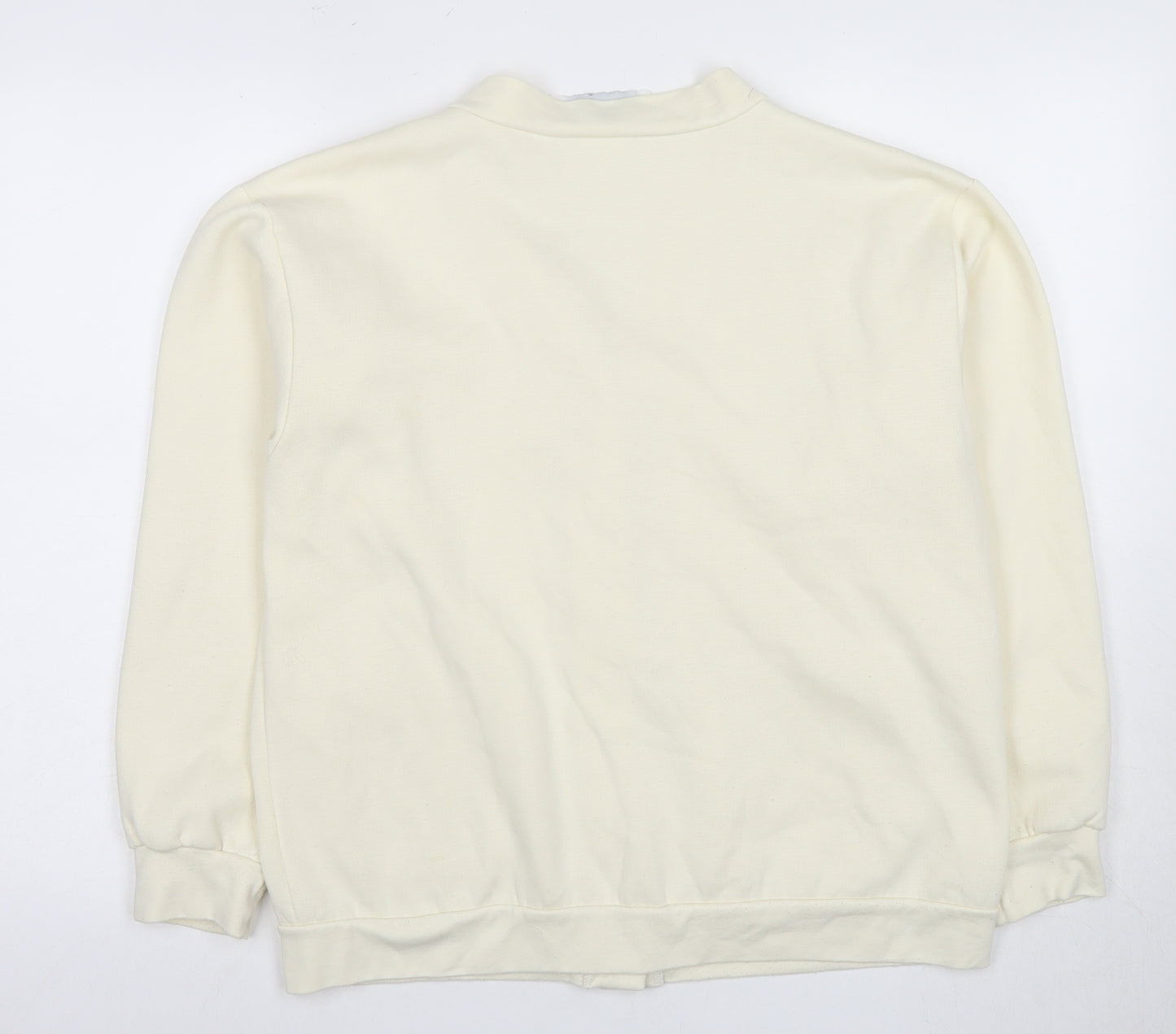 Cathedral Women's Ivory Cardigan, Size L, V-Neck