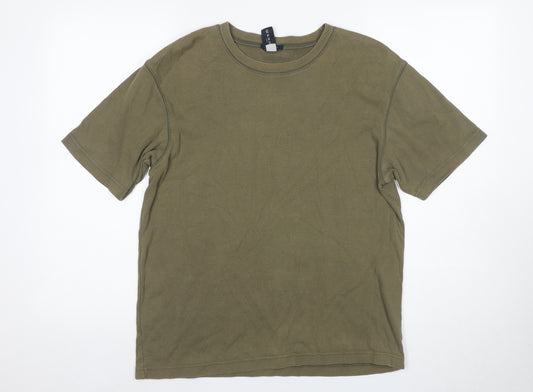 GAP Men's Green Slim Fit Crew Neck T-Shirt L