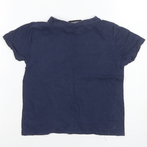 Super Mario Boys Blue T-Shirt 6 Years Graphic Print