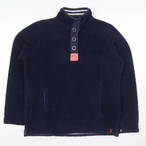 Joules Unisex Adults Blue Henley Sweatshirt - Size 6