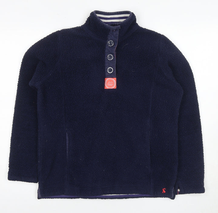 Joules Unisex Adults Blue Henley Sweatshirt - Size 6