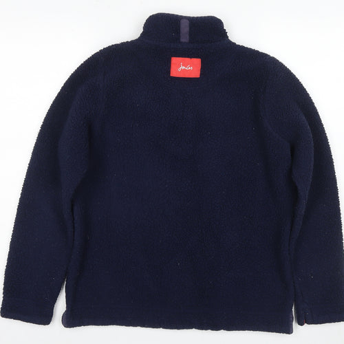 Joules Unisex Adults Blue Henley Sweatshirt - Size 6