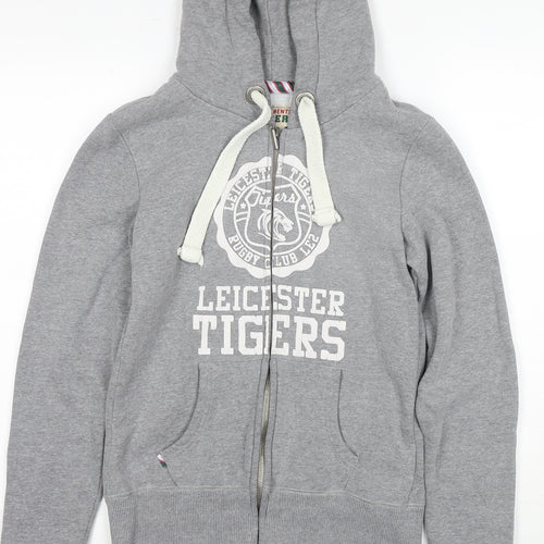 Tigers Women's Grey Full Zip Hoodie Size 10