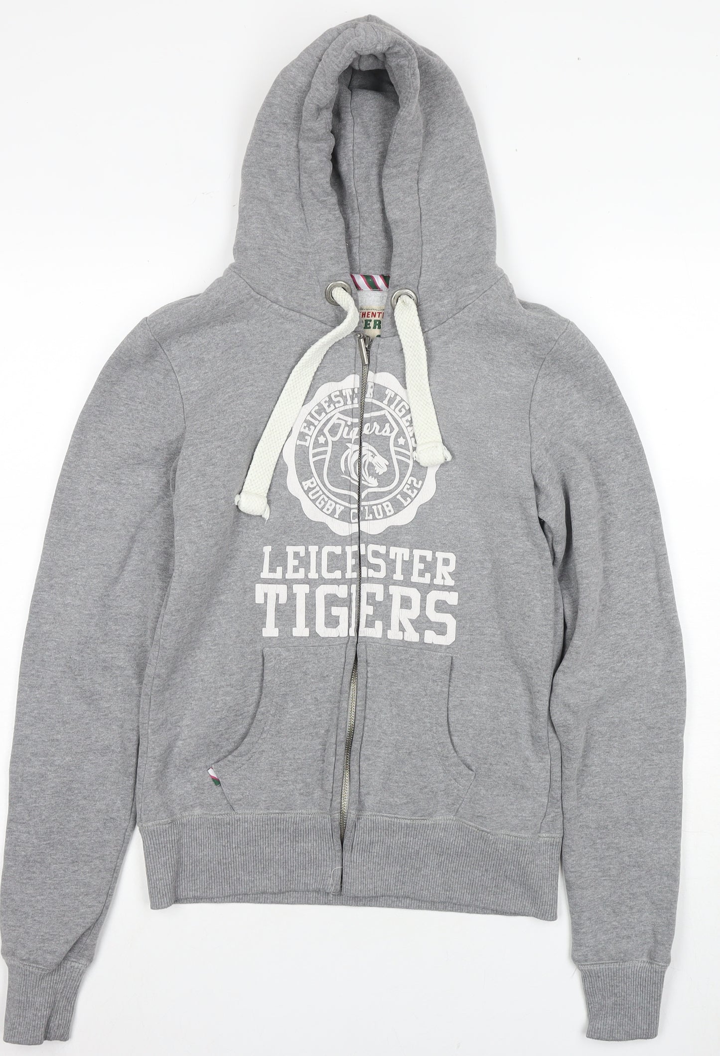 Tigers Women's Grey Full Zip Hoodie Size 10