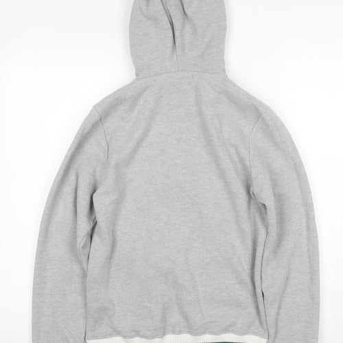 KooGa Unisex Grey Full Zip Hoodie, Size 10