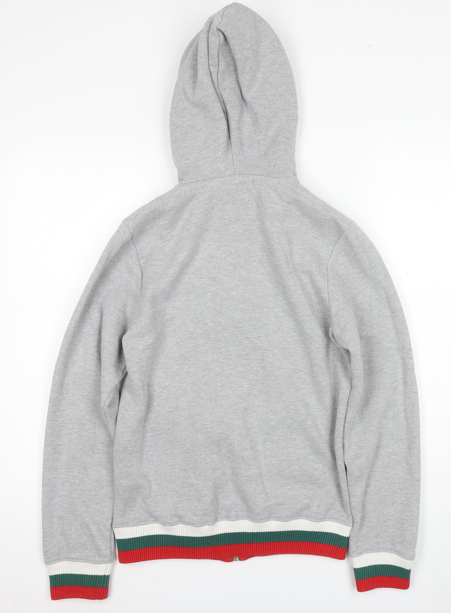 KooGa Unisex Grey Full Zip Hoodie, Size 10