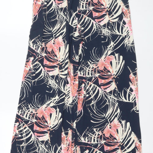 Next Women's Multicoloured Floral Wide-Leg Trousers