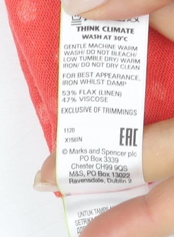 Marks and Spencer Women's Red Polka Dot Shift Dress Size 12