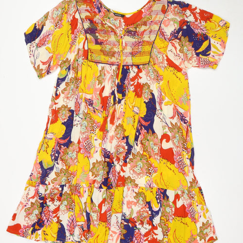 Roman Women Multicoloured Floral A-Line Dress S
