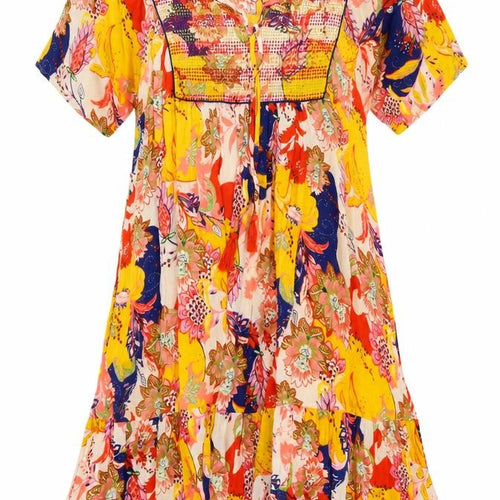 Roman Women Multicoloured Floral A-Line Dress S