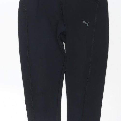 Puma Women's Black Leggings Size 12 Slim Fit Activewear